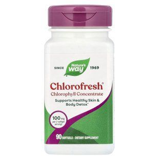 Nature's Way Chlorofresh Chlorophyll 100 mg 90 softgels Хлорофилл