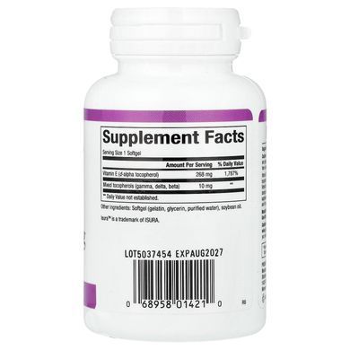 Natural Factors Mixed Vitamin E 268 mg (400 IU) 90 softgels Витамин Е