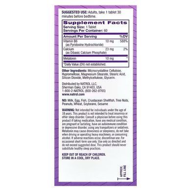Natrol Melatonin Time Release 10 mg 60 таблеток. Мелатонін