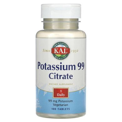 KAL Potassium 99 Citrate 99 mg 100 табл. Калий