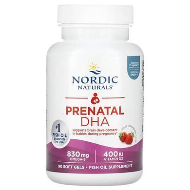 Nordic Naturals Prenatal DHA 90 рідких капсул Омега-3