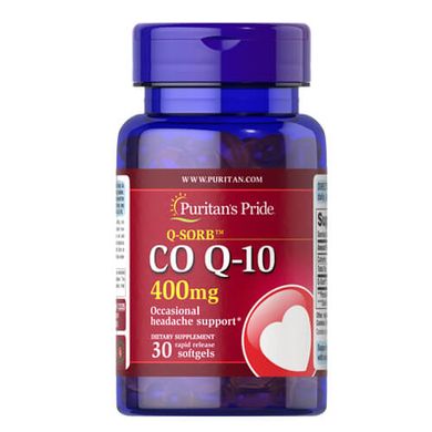 Puritan's Pride Co Q-10 400 mg 30 капс Коэнзим Q-10