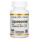 California Gold Nutrition Liposomal Vitamin K2+ D3 60 капс.