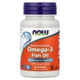 NOW Omega-3 Fish Oil 1000 mg 30 рідких капсул Омега-3
