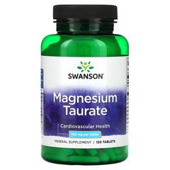 (Пом'ята банка) Swanson Premium Magnesium Taurate 100 mg 120 таблеток Магній