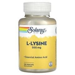 Solaray L-Lysine 500 mg 120 рослинних капсул Лізин