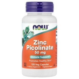 NOW Foods Zinc Picolinate 120 растительных капсул Цинк