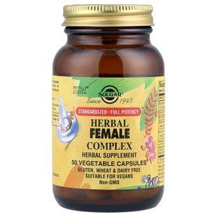 Solgar Herbal Female Complex 50 капсул Підтримка печінки та жовчного