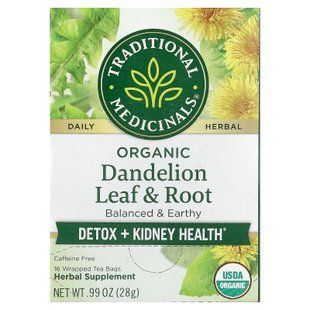 Traditional Medicinals Organic Dandelion Leaf & Root Tea 16 пакетиків Чай та Кава