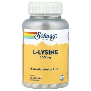Solaray L-Lysine 500 mg 120 растительных капсул Лизин