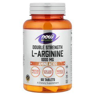 NOW L-Arginine 1,000 mg 60 Tablets Аргинин