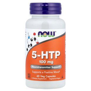 NOW 5-HTP 100 mg 60 Veg Capsules 5-HTP