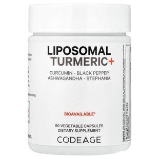 Codeage Liposomal Turmeric+ 90 Vegetable Capsules Куркума и Куркумин