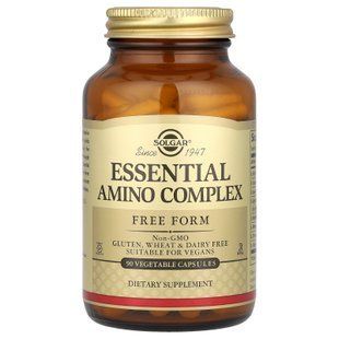 Solgar Essential Amino Complex 90 веганських капсул Амінокислотні комплекси