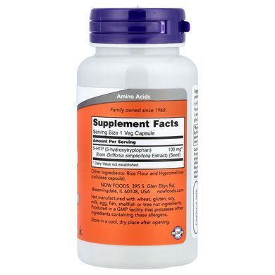 NOW 5-HTP 100 mg 60 капсул 5-HTP