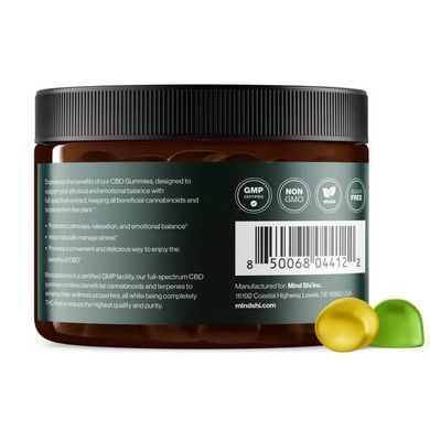 Mind Shi CBD Gummies 750 mg 30 жувальних цукерок CBD
