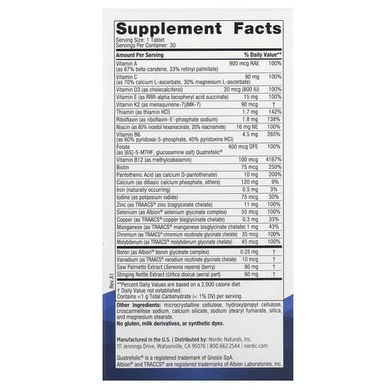 Nordic Naturals Men's Multivitamin One Daily 30 tablets Витамины для мужчин
