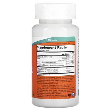 NOW Iron Complex 100 tab Железо