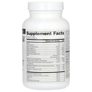 Source Naturals Calm Thoughts 90 tablets Комплекс витаминов группы В
