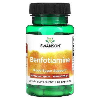 Swanson Benfotiamine 160 mg 60 капс. Тиамин (В-1)