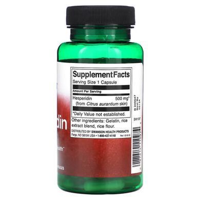 Swanson Hesperidin 500 mg 60 capsules Другие экстракты