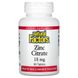 Natural Factors Zinc Citrate 15 mg 90 табл.